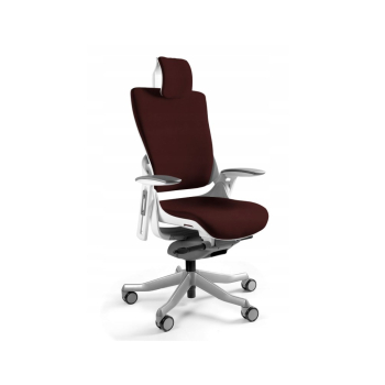 Fotel biurowy Wau 2 BL406 tkanina cocoa/biały