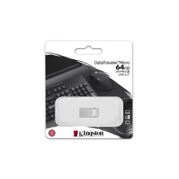 KINGSTON FLASH 64GB DATATRAVELER USB 3.2 Gen 1 200MB/s