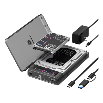 ICY BOX IB-3882MSCL-CU31 Obudowa HDD/SSD Czarny M.2/2.5"/3.5"