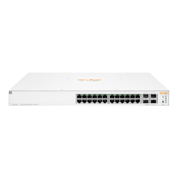 HPE Aruba Networking Aruba Instant On 1930 24G Class4 PoE 4SFP/SFP+ 370W Zarządzany L2+ Gigabit Ethernet (10/100/1000) Obsługa PoE 1U Biały