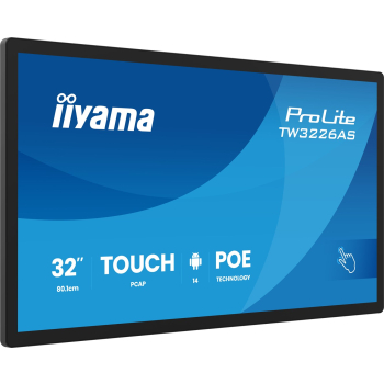 iiyama TW3226AS-B3P 32" Panel-PC z Androidem 14+GMS SOC Octa-core RK3576 4GB Pamięci 32GB PCAP 10-Punktowy Ekran Dotykowy 1920x1080 VA
