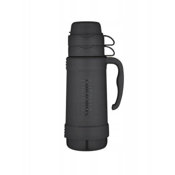 Termos szklany 1,8l z dwoma kubkami THERMOS - czarny