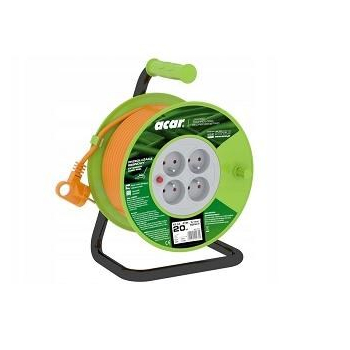 Przedłużacz zwijany Acar PZ-4Z/OTM H05VV-F 3G1.0 20M