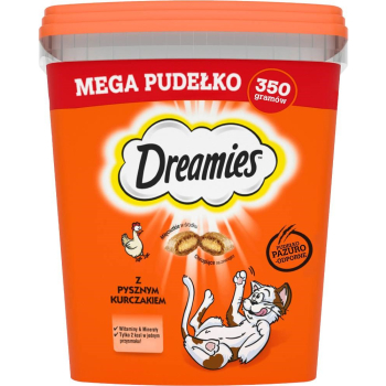 DREAMIES Mix Smaków z Kurczakiem i Serem - przysmak dla kota - 350 g