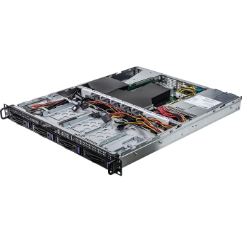 Platforma ASRock Rack (1U) AMD Ryzen (4xLFF, 2xGbE, Red. PSU, IPMI)