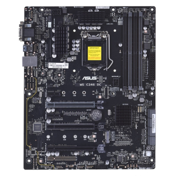 Płyta Serwerowa ASUS WS C246DC Socket 1151 Xeon E-2100, C246, 4DIMM, 4PCIe, 8SATA, 1M22(22210), 1 x Intel® I219-LM GbE, ATX