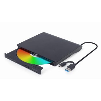 GEMBIRD ZEWNĘTRZNA NAGRYWARKA DVD 8X, CD 24X USB 3.1 SLIM CZARNA