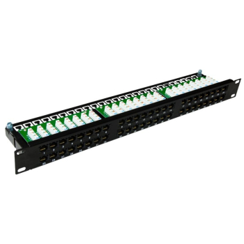 Patch panel A-LAN PK030 (1U; 19"; kat. 6; UTP; 48xRJ-45)