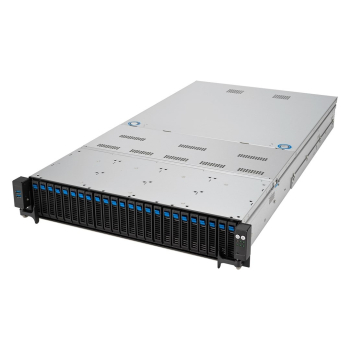 Platforma Asus Rack (2U) RS720A-E12-RS24 AMD Epyc 9004 (16x NVMe, 8x SATA/SAS, 2xM.2, 3xGPU, 2x10Gbe, IPMI, 1+1 2600W)