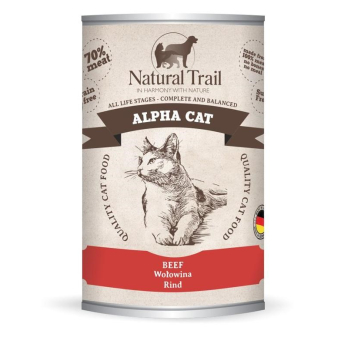 NATURAL TRAIL Cat  Alpha Beef puszka 400g