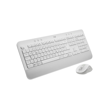 Logitech Signature MK650 Combo For Business klawiatura Dołączona myszka Biuro Bluetooth QWERTZ Niemiecki Biały