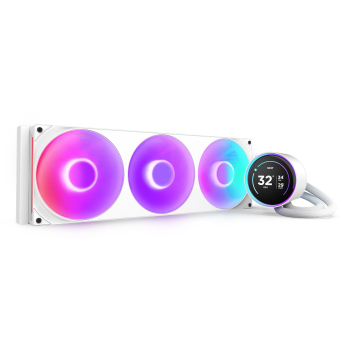 NZXT Kraken Elite 420 RGB Procesor Chłodnica cieczy all-in-one 14 cm Biały 1 szt.