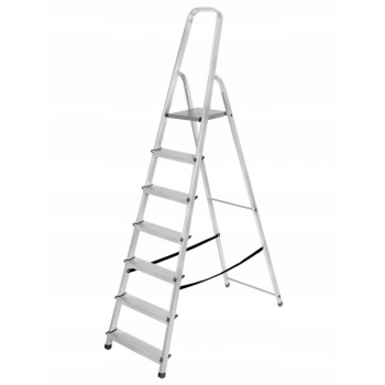 AWTOOLS Drabina aluminiowa wolnostojąca 8 stopni 125 kg