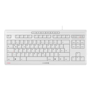Klawiatura CHERRY STREAM KEYBOARD TKL Uniwersalne USB QWERTZ Niemiecki Biały