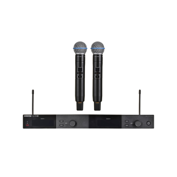 Shure SLXD24DE/B58-G59 - Podwójny cyfrowy system bezprzewodowy z dwoma nadajnikiami/mikrofonami "do ręki"