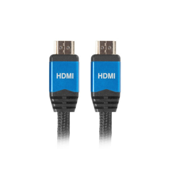 Kabel Lanberg Premium CA-HDMI-20CU-0010-BL (HDMI M - HDMI M; 1m; kolor czarny)