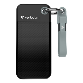Verbatim Pocket SSD 2 TB USB Type-C 3.2 Gen 2 (3.1 Gen 2) Czarny, Szary