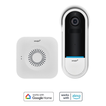 Bezprzewodowy wideodomofon OMAJIN OVD-01-EU Biały, Czarny