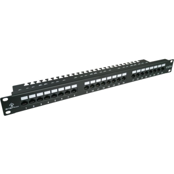 ALANTEC Patch panel UTP kat.6, 24 porty LSA z półką 1U