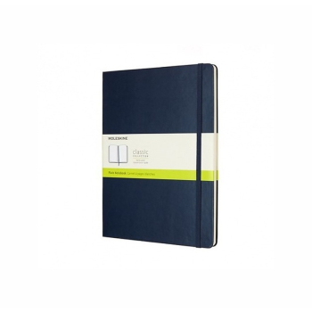MOLESKINE Notes Classic XL (19x25cm) gładki, twarda oprawa, sapphire blue, 192 strony, niebieski