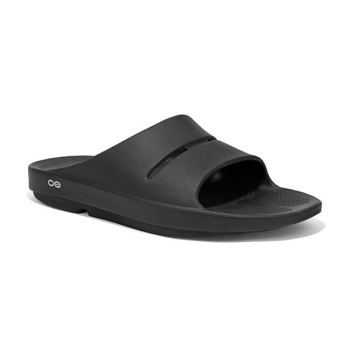 Klapki Oofos OOahh - black/black rozmiar: 46