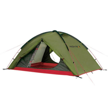 Namiot High Peak Woodpecker 3 zielono-czerwony 3-osobowy 10194