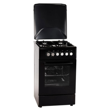 Kuchnia gazowo-elektryczna MPM-56-KGM-12B Czarna