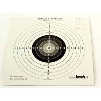 Tarcze papierowe 17x17 cm 100 szt.