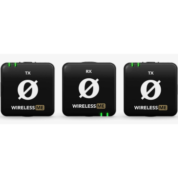 RODE Wireless ME Dual - kompaktowy bezprzewodowy system mikrofonowy z dwoma nadajnikami do nagrywania dwukanałowego