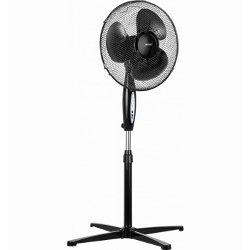 Wentylator stojący MPM MWP-25/C, 3 poziomy pracy, pilot zdalnego sterowania, Moc: 45 W, czarny