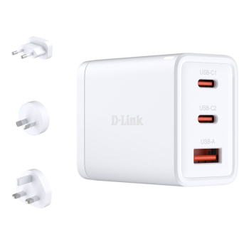 D-Link DCP-651 ładowarka do urządzeń przenośnych Uniwersalne Biały Prąd przemienny Szybkie ładowanie Wewnętrzna