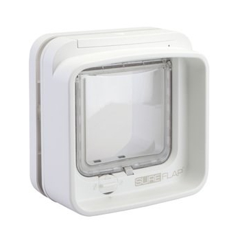 SUREFEED Mikrochipgest. DualScan Katzenklappe - weiĂź