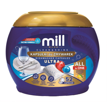 MILL Kapsułki do zmywarek CLEAN&SHINE Ultra 52 szt. 3K.S