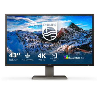 Philips P Line 439P1/00 LED display 108 cm (42.5") 3840 x 2160 px 4K Ultra HD Czarny