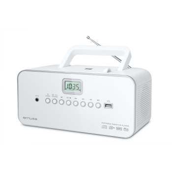 Radioodtwarzacz Muse M-28 RDW przenośne radio FM/CD/MP3/Jack/USB Biały
