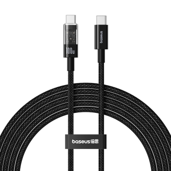 Kabel Baseus Gem Typ C-Typc C 100W 2m (czarny)