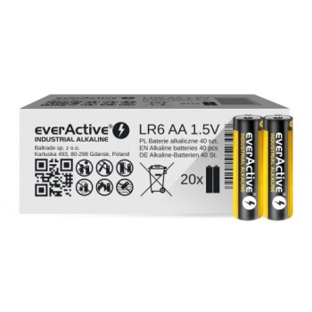 Zestaw baterii AA everActive EVLR6S2IK (x 40)