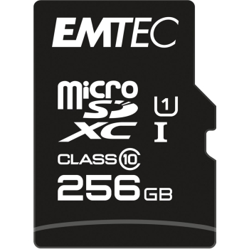 Emtec mSD 256GB UHS-I U1 EliteGold + Adapter