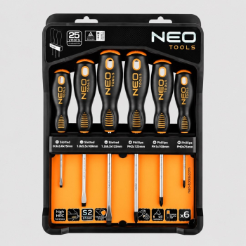 NEO TOOLS Zestaw wkrętaków, 6 szt.