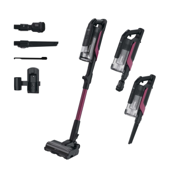 Hoover HF610HX 011 Pionowy odkurzacz Bateria Suchy EPA Bez worka 0,7 l 650 W Purpurowy 4 Ah