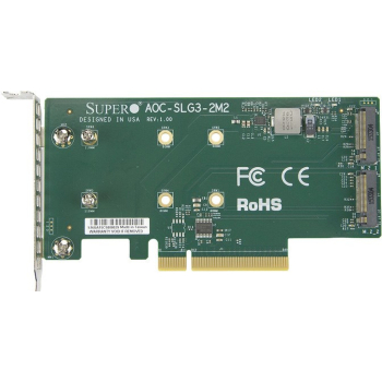 SERWER AKCESORIA NVME AOC CARD AOC-SLG3-2M2-O SUPERMICRO