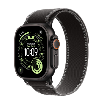 Zegarek Apple Watch Ultra 3 (2025) 5G 49mm Czarne tytanowe etui z pętlą Trail Loop S/M - Grafit