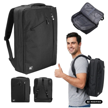 NANORS PLECAK / TORBA NA LAPTOPA PLECAK / TORBA NA LAPTOPA NANORS, 15,6", CZARNY, 43*30*10 , WODOODPORNY RS203 B