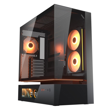 COUGAR GehĂ¤use Midi-Tower CFV235 Vision, ARGB, Glas, Schwarz