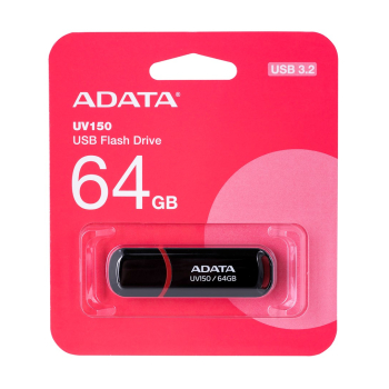 Pendrive ADATA UV150 AUV150-64G-RBK (64GB; USB 3.0; kolor czarny)