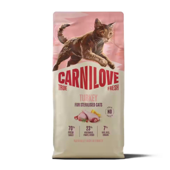 CARNILOVE TRUE FRESH Cat Dry  Turkey for Sterilised Adult All Breeds 2 kg