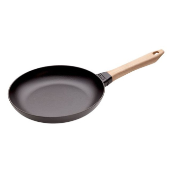 STAUB Patelnia żeliwna z drewnianym uchwytem 26 cm