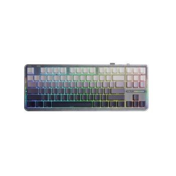 Klawiatura gasket F87 Gradient Grey SpaceCrystal switch RGB AULA