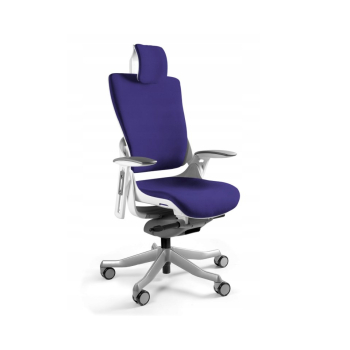 Fotel biurowy Wau 2 BL412 tkanina navyblue/biały