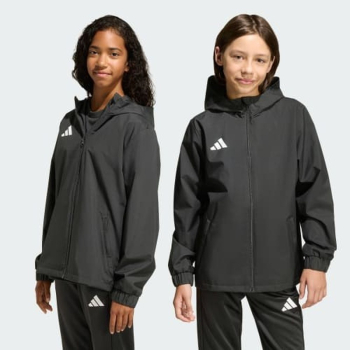 Kurtka dla dzieci adidas Entrada 26 All Weather czarna JZ9104 116cm